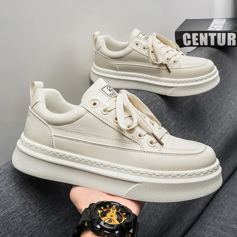 Men's White Casual Board Shoes Spring Versatile Trendy Outdoor Sports Footwear Comfortable Breathable Upper Durable Rubber Sole
Men's White Casual Board Shoes Spring Versatile Trendy Outdoor Sports Footwear Comfortable Breathable Upper Durable Rubber Sole