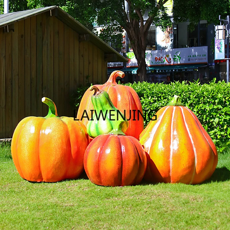 SGF creative pumpkin fiberglass sculpture outdoor simulation plant floor ornament
SGF creative pumpkin fiberglass sculpture outdoor simulation plant floor ornament