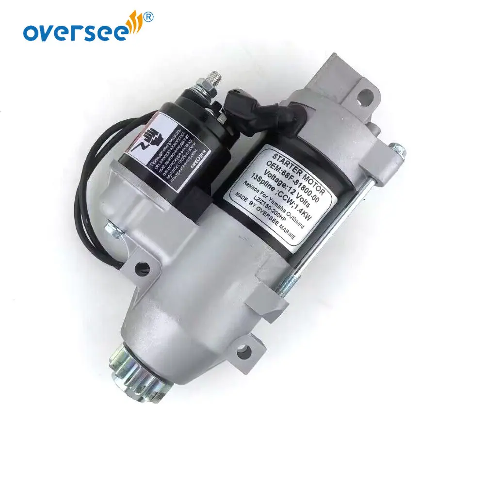 68F-81800 Starter Motor For Yamaha Outboard LZ200TXR VZ150TLR VZ175TLR 150-200HP (2000-2011) 68F-81800-00
68F-81800 Starter Motor For Yamaha Outboard LZ200TXR VZ150TLR VZ175TLR 150-200HP (2000-2011) 68F-81800-00