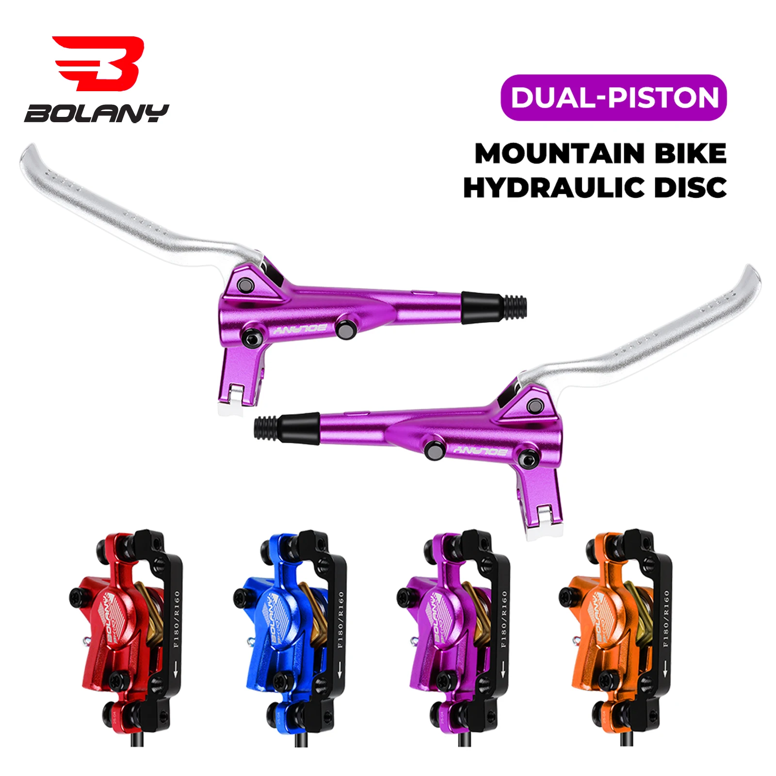 BOLANY 2 Piston Mountain Bike Hydraulic Brakes MTB Disc Brake Front And Rear Brake XC AM HD E-Bike Disc Brake With Cooli
BOLANY 2 Piston Mountain Bike Hydraulic Brakes MTB Disc Brake Front And Rear Brake XC AM HD E-Bike Disc Brake With Cooli