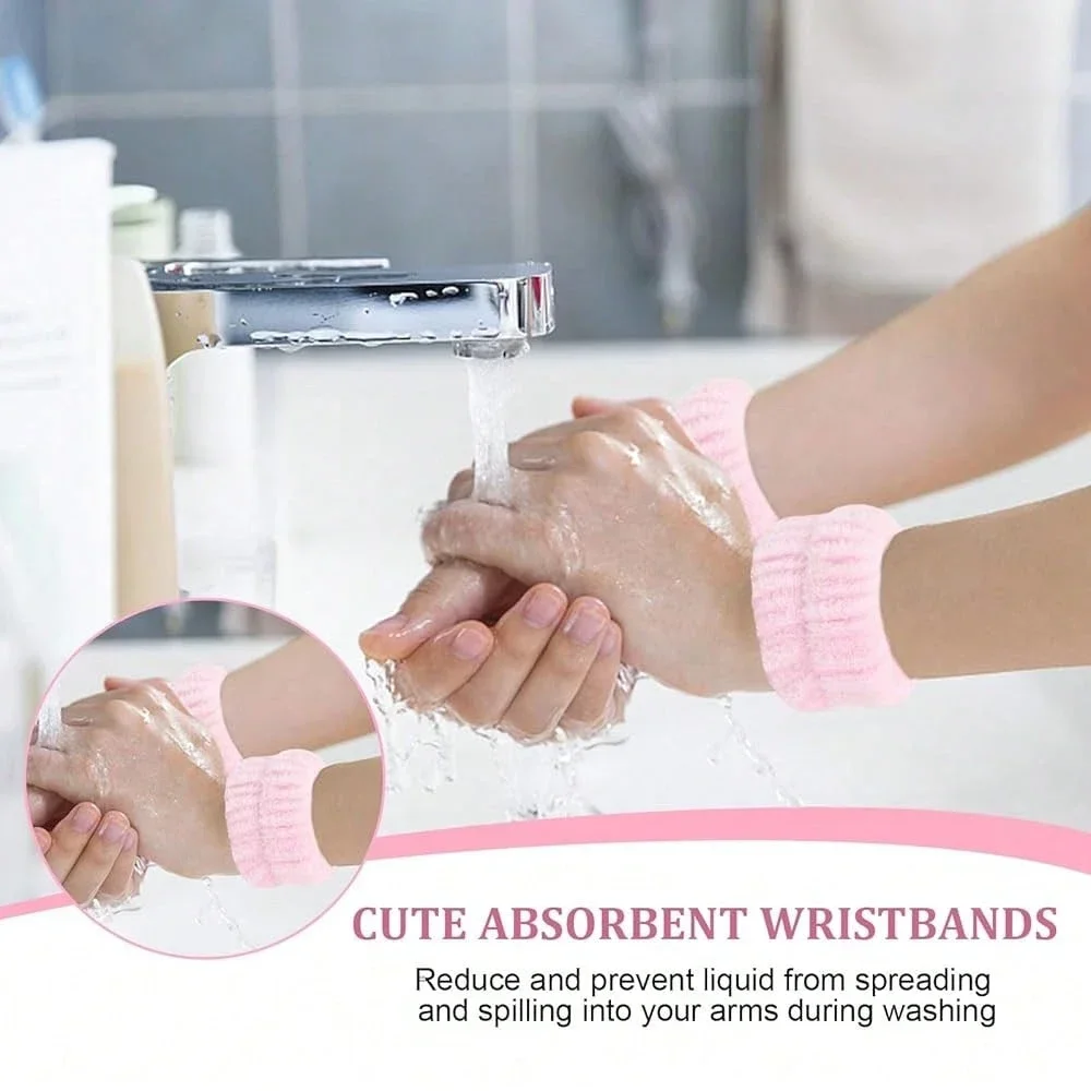 6Pcs Spa Headband And Wrist Washband Set For Women Terry Cloth Makeup Hair Band Face Washing Accessories
6Pcs Spa Headband And Wrist Washband Set For Women Terry Cloth Makeup Hair Band Face Washing Accessories