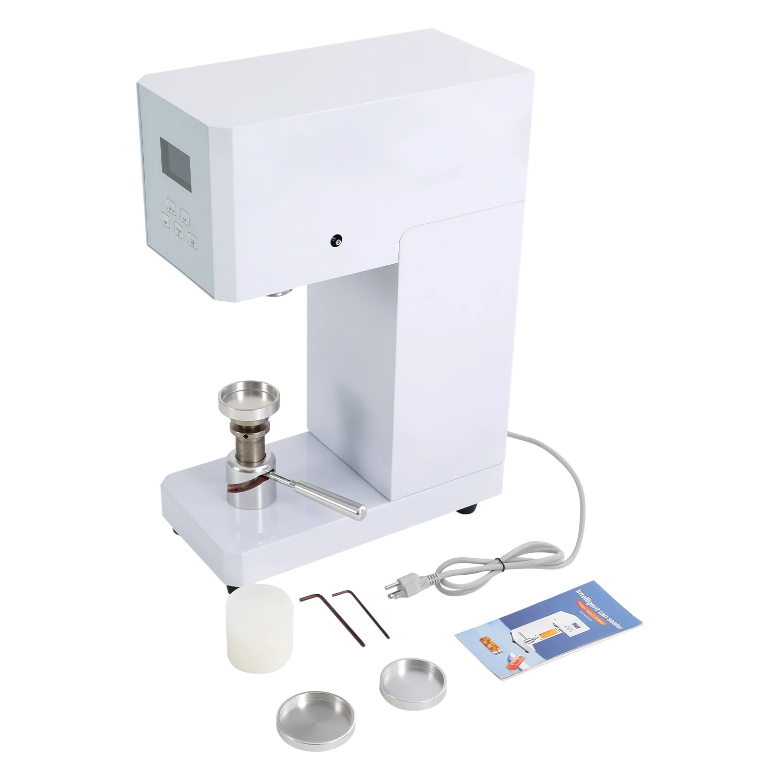 370W Electric Aluminum Can Sealing Machine Commercial Can Sealer Machine Semi-Automatic PET Bottle Capper, Tabletop Sealer White
370W Electric Aluminum Can Sealing Machine Commercial Can Sealer Machine Semi-Automatic PET Bottle Capper, Tabletop Sealer White