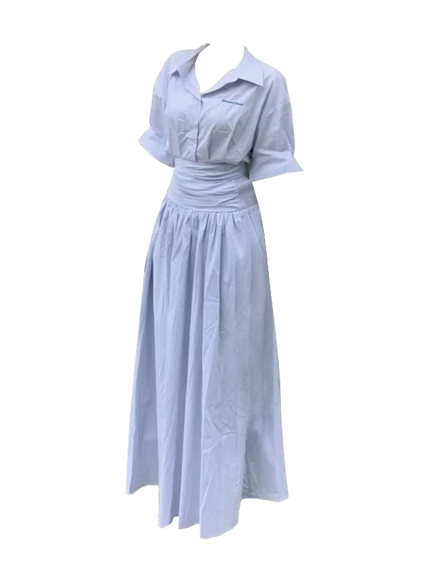 plus Size Collar Striped Waist-Cinching Short Shirt Summer New Style High Waist Skirt Two-Piece Set Women's Fashion
plus Size Collar Striped Waist-Cinching Short Shirt Summer New Style High Waist Skirt Two-Piece Set Women's Fashion