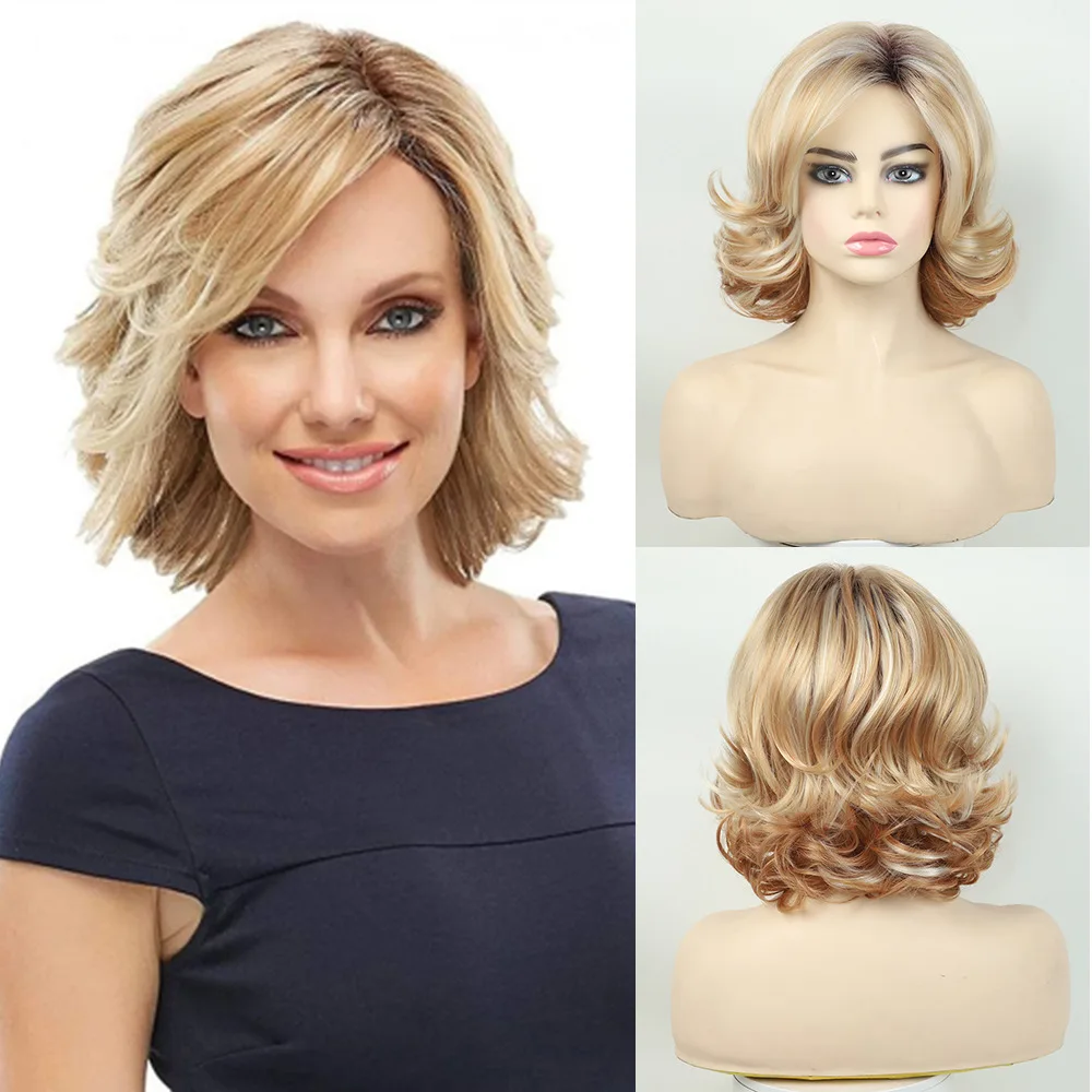 Synthetic Wig Woman Ombre Color Cosplay Wigs for Women Short Bob Wig Middle Part Curly Wigs Women High Quality
Synthetic Wig Woman Ombre Color Cosplay Wigs for Women Short Bob Wig Middle Part Curly Wigs Women High Quality
