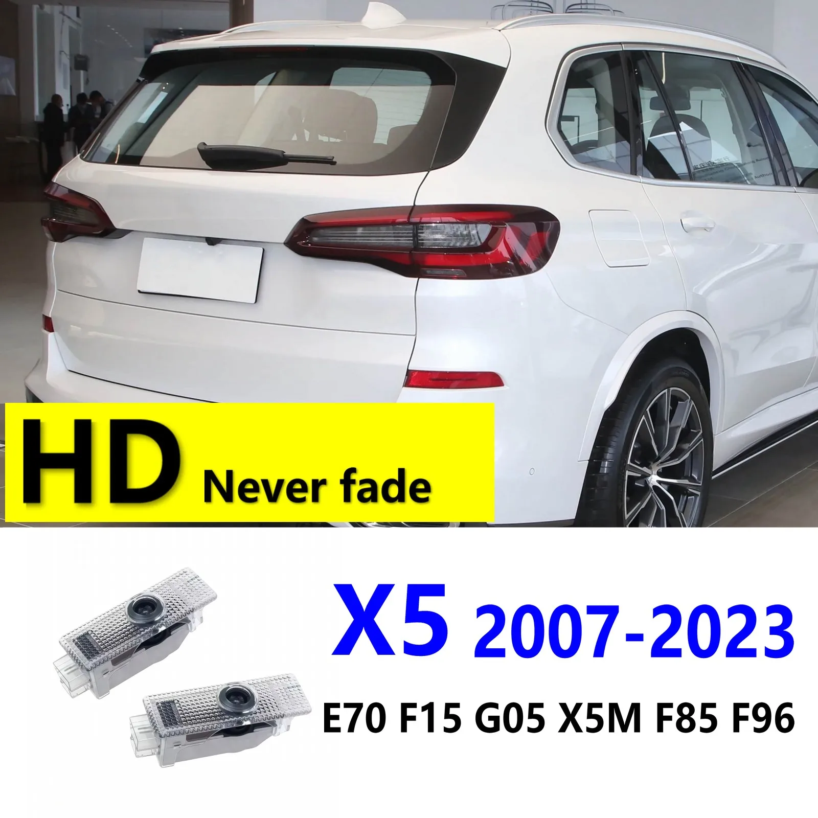 HD 2Pcs For BMW X5 E70 F15 G05 X5M F85 F96 2007-2023 2020 2022 2021 2019 2017 Accessories Led Car Door Projector Welcome Light
HD 2Pcs For BMW X5 E70 F15 G05 X5M F85 F96 2007-2023 2020 2022 2021 2019 2017 Accessories Led Car Door Projector Welcome Light