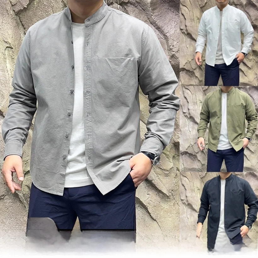 Waed Pure Cotton Long Sve irt Line Ele Small Stand Collar Casual Busin Faion Весна Осень Мужская irt
Waed Pure Cotton Long Sve irt Line Ele Small Stand Collar Casual Busin Faion Весна Осень Мужская irt