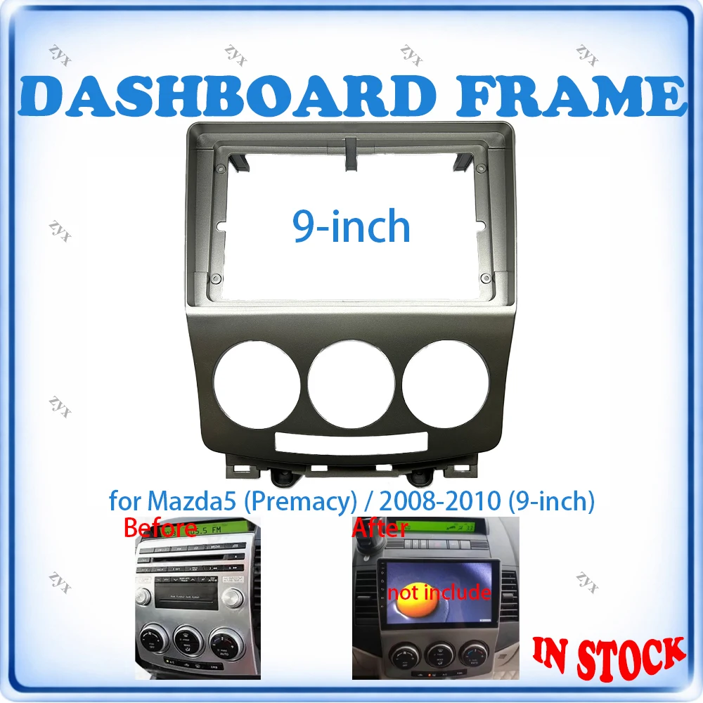 Car Radio Fascia Frame For Mazda 5 2008-2010 9 inch With Canbus Decoder & Wiring Harness Car Accessories Plug & Play
Car Radio Fascia Frame For Mazda 5 2008-2010 9 inch With Canbus Decoder & Wiring Harness Car Accessories Plug & Play
