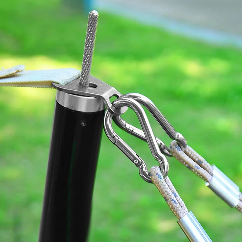 Пряжка для веревки из нержавеющей стали — регулируемый натяжитель для лески палатки, идеально подходит для кемпинга, пеших прогулок и туризма.
Пряжка для веревки из нержавеющей стали — регулируемый натяжитель для лески палатки, идеально подходит для кемпинга, пеших прогулок и туризма.