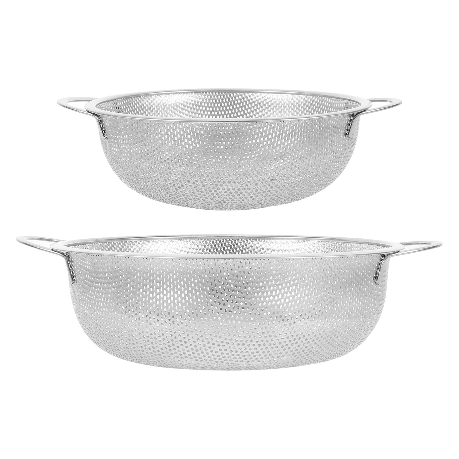 2 PCS Kitchen Strainer Fruit Deep Colander Stainless Steel Fine Mesh Sieve Bowl Drainer Rice
2 PCS Kitchen Strainer Fruit Deep Colander Stainless Steel Fine Mesh Sieve Bowl Drainer Rice