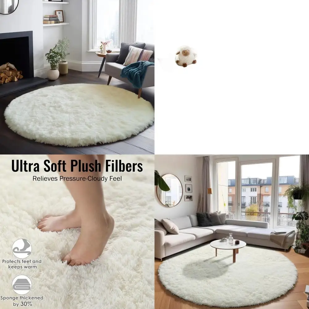 Fluffy Round Cream Rugs, 7 Ft Ivory Circle Carpets, Soft Shaggy Living Room Mats for Kids Rooms, Cozy Reading Nook Nursery Rugs
Fluffy Round Cream Rugs, 7 Ft Ivory Circle Carpets, Soft Shaggy Living Room Mats for Kids Rooms, Cozy Reading Nook Nursery Rugs