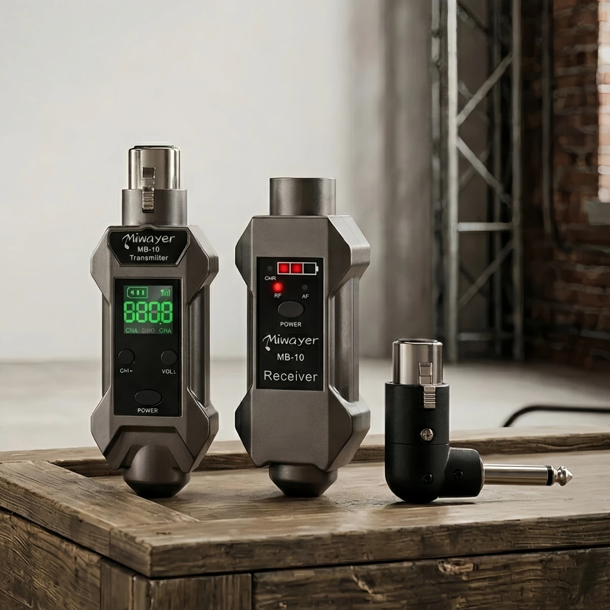 Miwayer MB-10 UHF Wireless Microphone Converter, XLR Transmitter & Receiver for Dynamic Mic, Portable Wireless System for Singer
Miwayer MB-10 UHF Wireless Microphone Converter, XLR Transmitter & Receiver for Dynamic Mic, Portable Wireless System for Singer