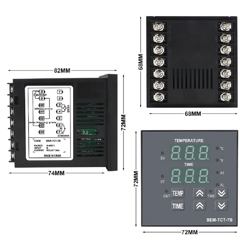 For Industrial Use Time Control Meter Temperature Control For Safe Operation Temperature Control Meter Built-in Buzzer Alarm
For Industrial Use Time Control Meter Temperature Control For Safe Operation Temperature Control Meter Built-in Buzzer Alarm
