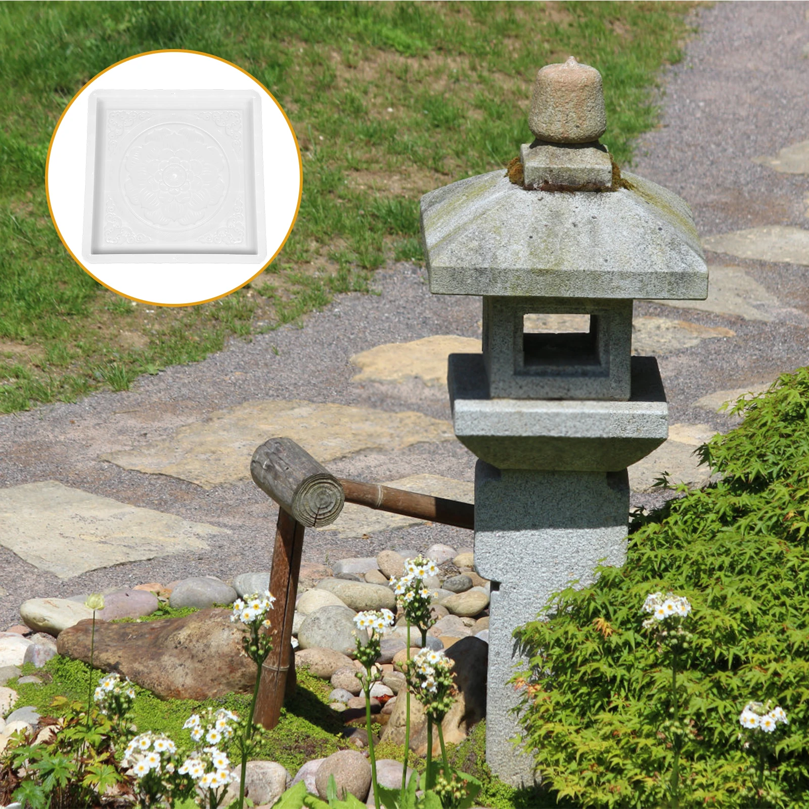 Pavement Tile Mold Concrete Shaping Vintage Garden Chinese Style Walkway Cement Stencil DIY Brick Template Decor
Pavement Tile Mold Concrete Shaping Vintage Garden Chinese Style Walkway Cement Stencil DIY Brick Template Decor