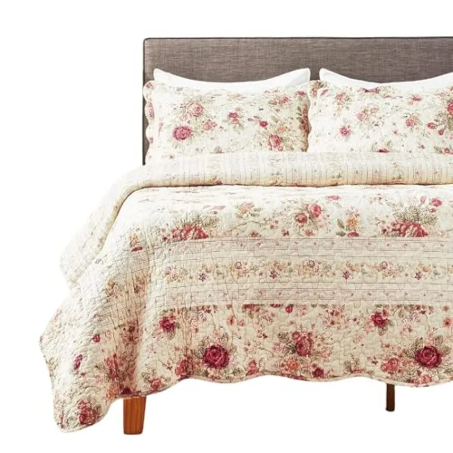 Greenland Home Antique Rose Full/Queen Quilt Set, Ecru
Greenland Home Antique Rose Full/Queen Quilt Set, Ecru