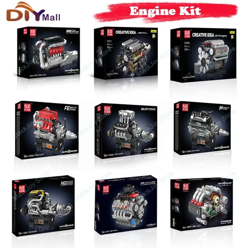 Mould King Technical Engine Building Blocks V8 W16 Supercar Mechanical City Bricks STEM Educational Assembly Construction Toys
Mould King Technical Engine Building Blocks V8 W16 Supercar Mechanical City Bricks STEM Educational Assembly Construction Toys