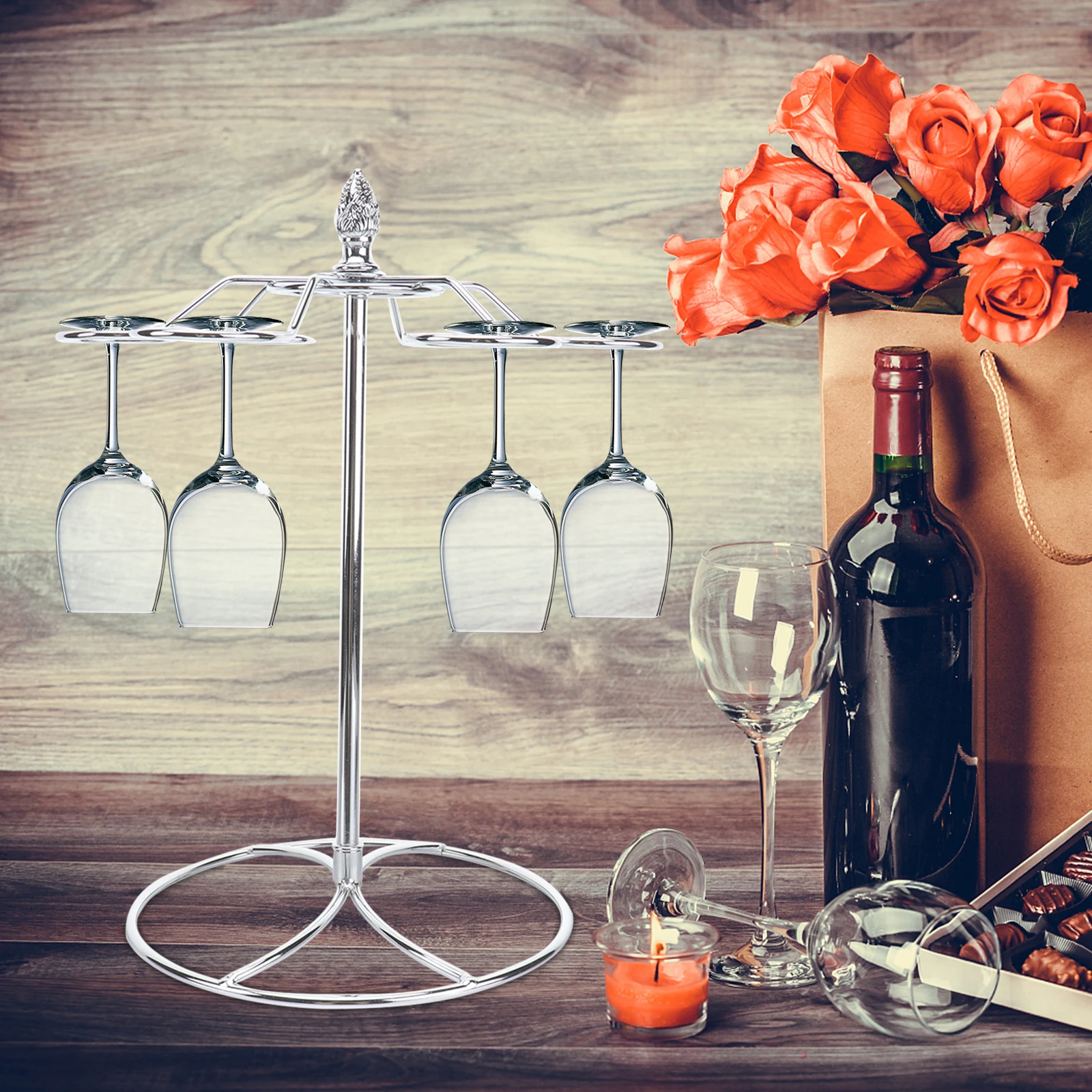 Upside-Down Rack Creative Wine Glass Holder For Home Bar Restaurant G-Shaped Cup Position Strong Modern Design Simple Assembly
Upside-Down Rack Creative Wine Glass Holder For Home Bar Restaurant G-Shaped Cup Position Strong Modern Design Simple Assembly