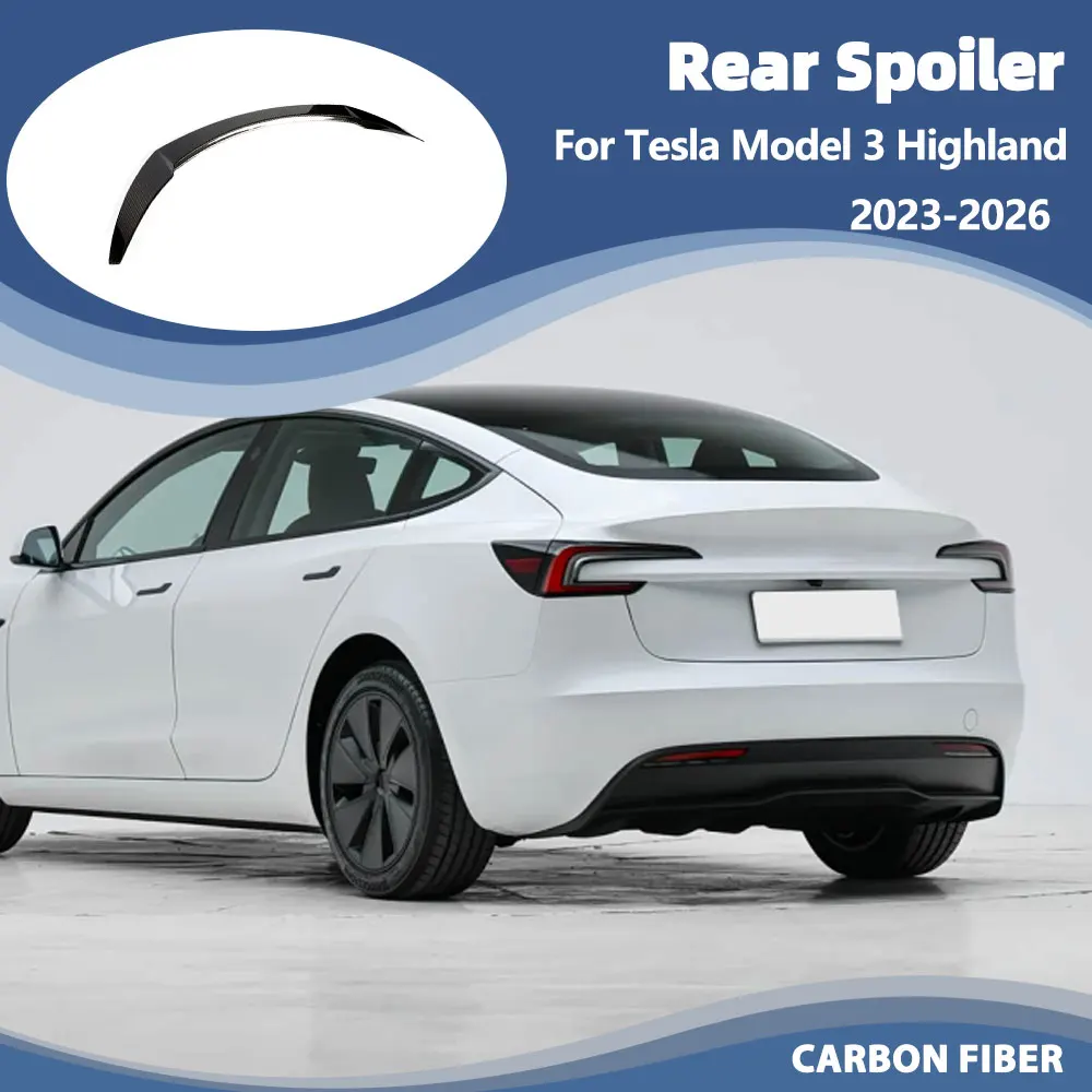 Car Rear Spoiler for Tesla Model 3 Highland 2023-2026 Carbon Fiber Car Rear Spoiler Trunk Boot Lip Wing
Car Rear Spoiler for Tesla Model 3 Highland 2023-2026 Carbon Fiber Car Rear Spoiler Trunk Boot Lip Wing