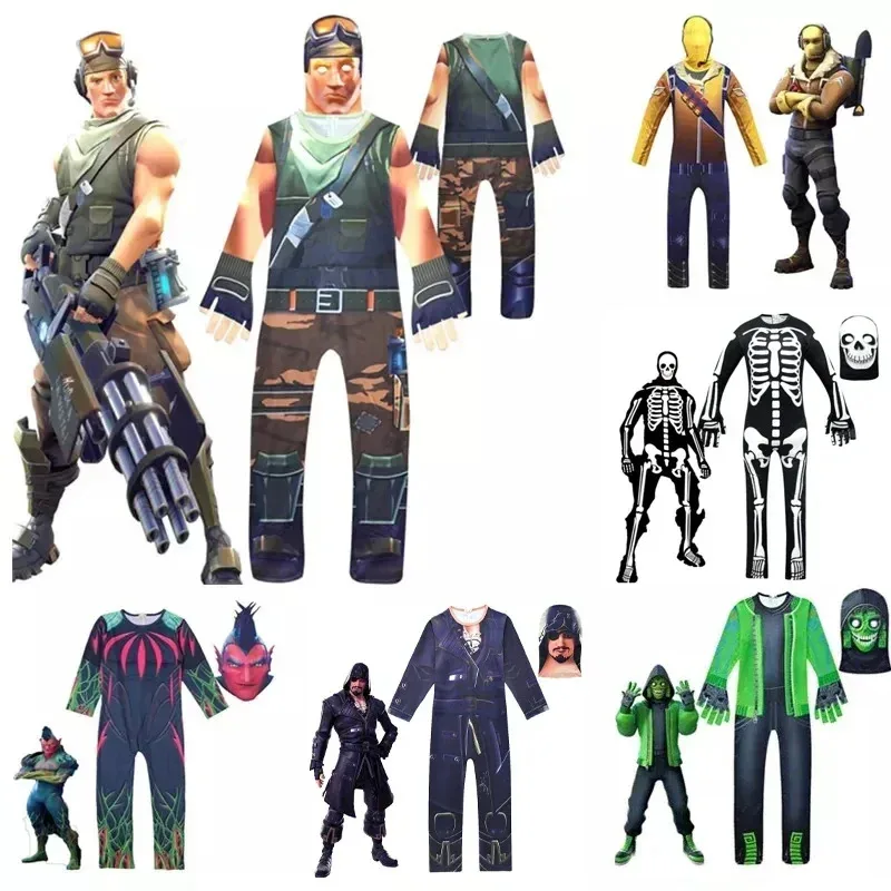 Детский комбинезон с маской на Хэллоуин для мальчиков, игровой костюм, аниме, карнавальный костюм Raptor Skeleton, детская праздничная одежда, костюм, боди
Детский комбинезон с маской на Хэллоуин для мальчиков, игровой костюм, аниме, карнавальный костюм Raptor Skeleton, детская праздничная одежда, костюм, боди