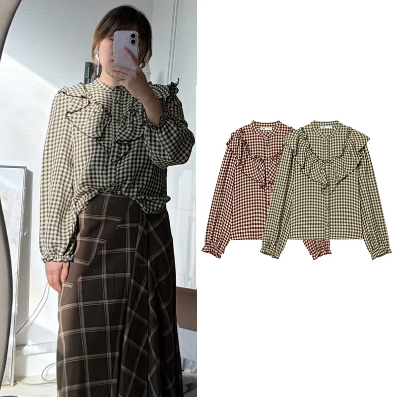 2026 New Spring Women's Shirts Blouse Fashion Slim Cascade Elegant Youth Plaid Shirts Women's Chic Leisure Holiday Blouse Tops
2026 New Spring Women's Shirts Blouse Fashion Slim Cascade Elegant Youth Plaid Shirts Women's Chic Leisure Holiday Blouse Tops
