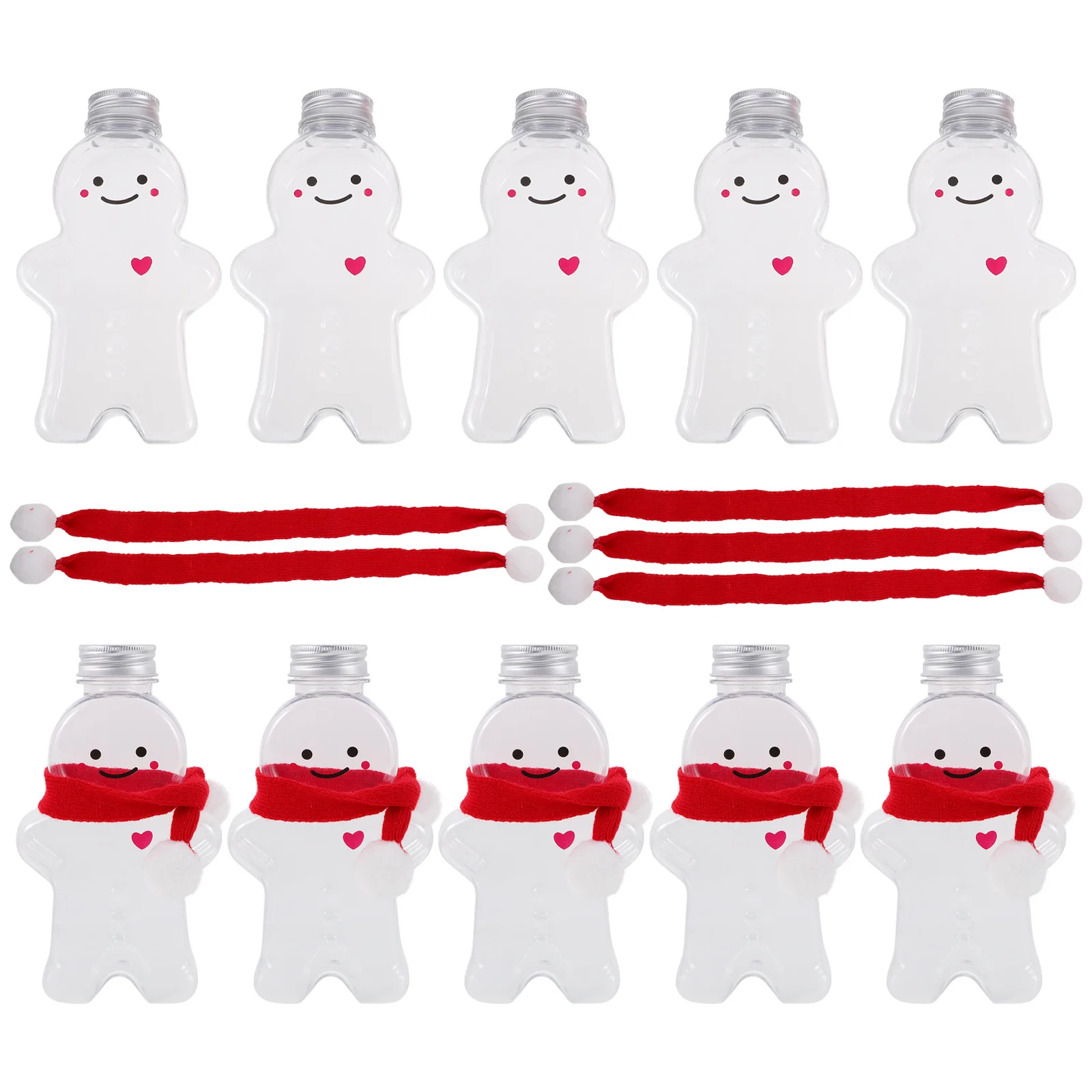 10 set Christmas Beverage Bottles Gift Packaging Set Xmas Gingerbread Man Juice Containers With Scarves Portable Candy Jars For
10 set Christmas Beverage Bottles Gift Packaging Set Xmas Gingerbread Man Juice Containers With Scarves Portable Candy Jars For