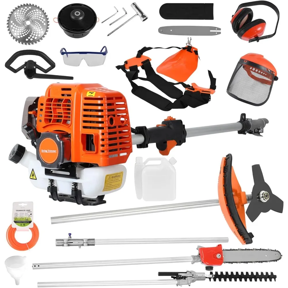 Weed Wacker Hedge Trimmer, 5 in 1 52cc Gas Weed Eater Trimmer, Multi Functional Cordless Chainsaw Weed Eater Gas Powered
Weed Wacker Hedge Trimmer, 5 in 1 52cc Gas Weed Eater Trimmer, Multi Functional Cordless Chainsaw Weed Eater Gas Powered