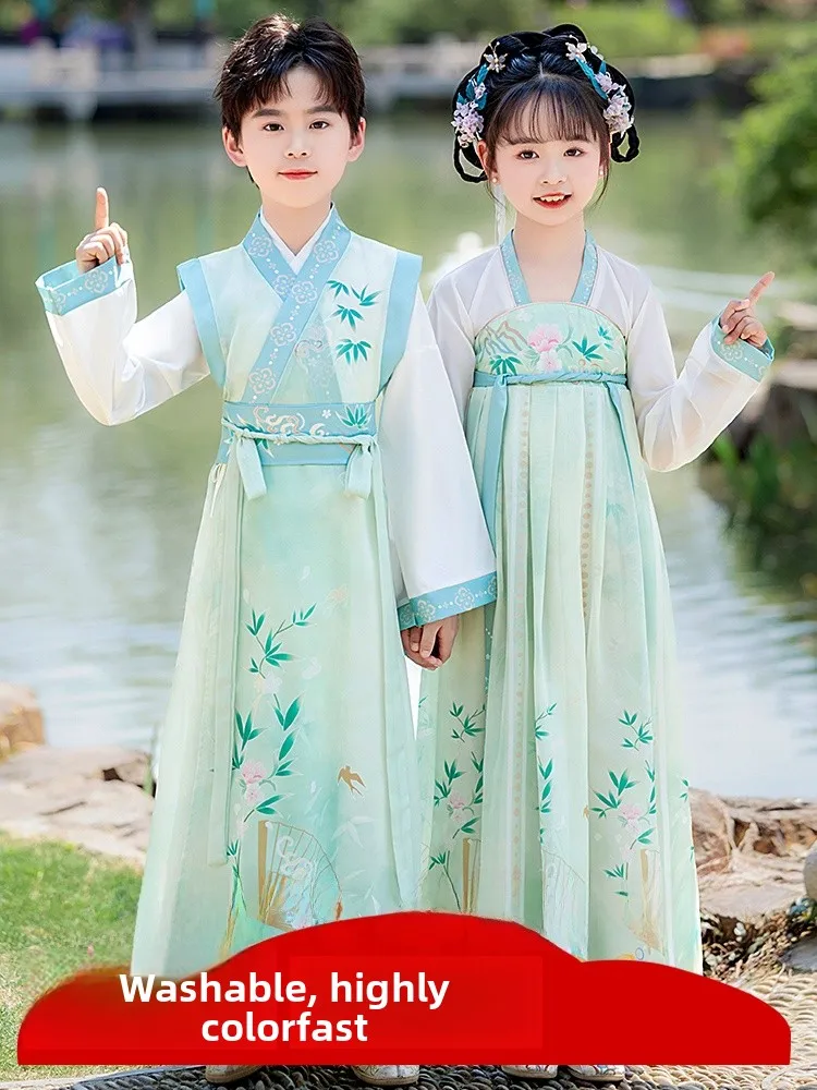 Children's School Uniform Hanfu Costume Set Male Female Student Entrance Ceremony Performance Clothes Primary School Outfit
Children's School Uniform Hanfu Costume Set Male Female Student Entrance Ceremony Performance Clothes Primary School Outfit