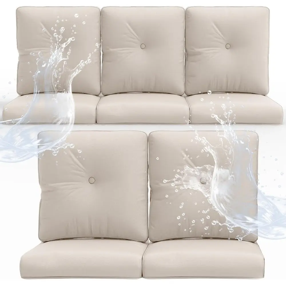 Set of 5 Outdoor Patio Chair Cushions, 22x24 with Removable Covers, High Density Foam Filling, Suitable for Chairs, Rockers, Sof
Set of 5 Outdoor Patio Chair Cushions, 22x24 with Removable Covers, High Density Foam Filling, Suitable for Chairs, Rockers, Sof