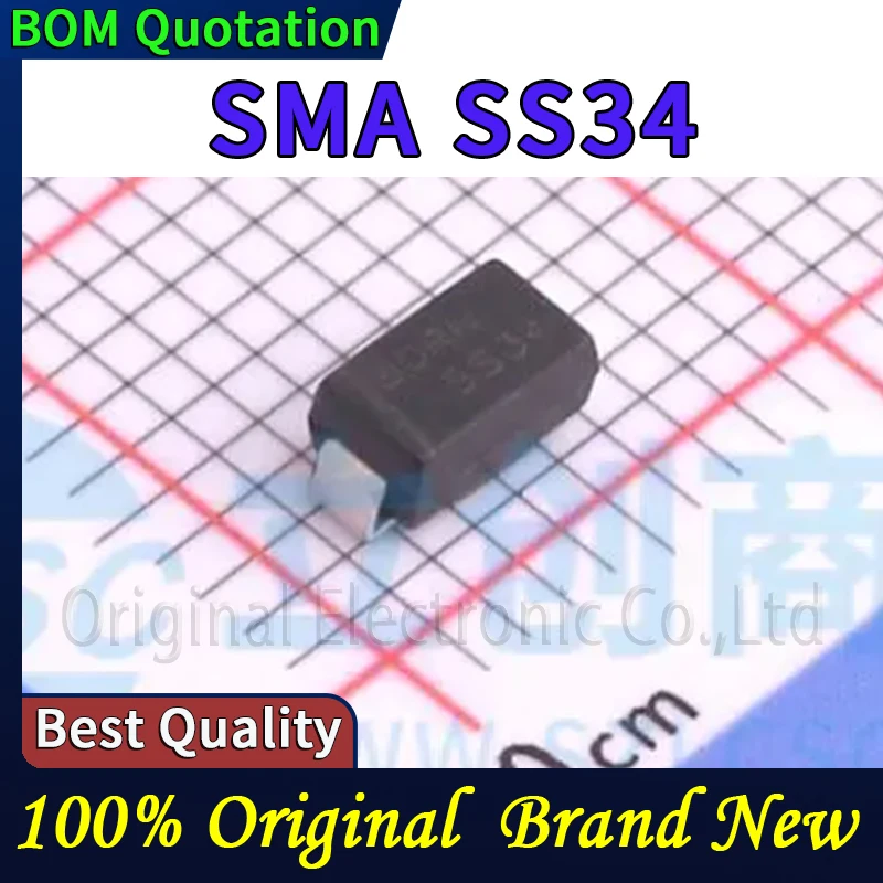 500 шт. SMA SS34 В наличии Оригинальные, высокого качества
500 шт. SMA SS34 В наличии Оригинальные, высокого качества