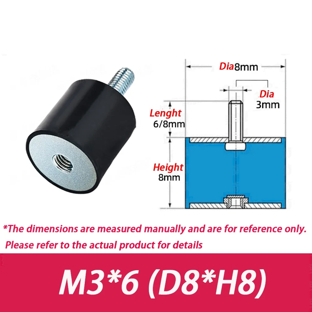 Male-Female Thread M12 M16 Rubber Shock Absorber Crash Pad VD-Type Damper Anti Vibration Isolation Mount 1Pcs-4Pcs
Male-Female Thread M12 M16 Rubber Shock Absorber Crash Pad VD-Type Damper Anti Vibration Isolation Mount 1Pcs-4Pcs