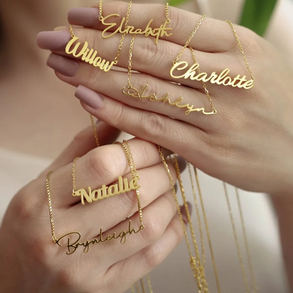 Women's Name Necklace Personalized Jewelry Customization Gold Label Necklace Customized Jewelry Gift, Christmas Gift
Women's Name Necklace Personalized Jewelry Customization Gold Label Necklace Customized Jewelry Gift, Christmas Gift