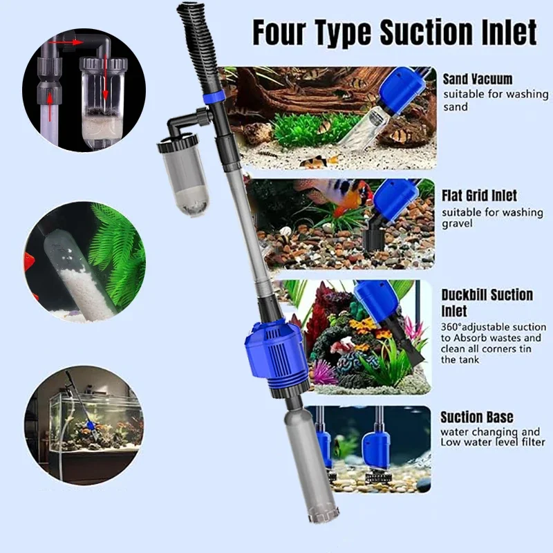 Aquarium Fish Poop Cleaning Tools Fish Tank Cleaner Filter Aquarium Electric Sand Washer Fish Tank Gravel Water Changer
Aquarium Fish Poop Cleaning Tools Fish Tank Cleaner Filter Aquarium Electric Sand Washer Fish Tank Gravel Water Changer