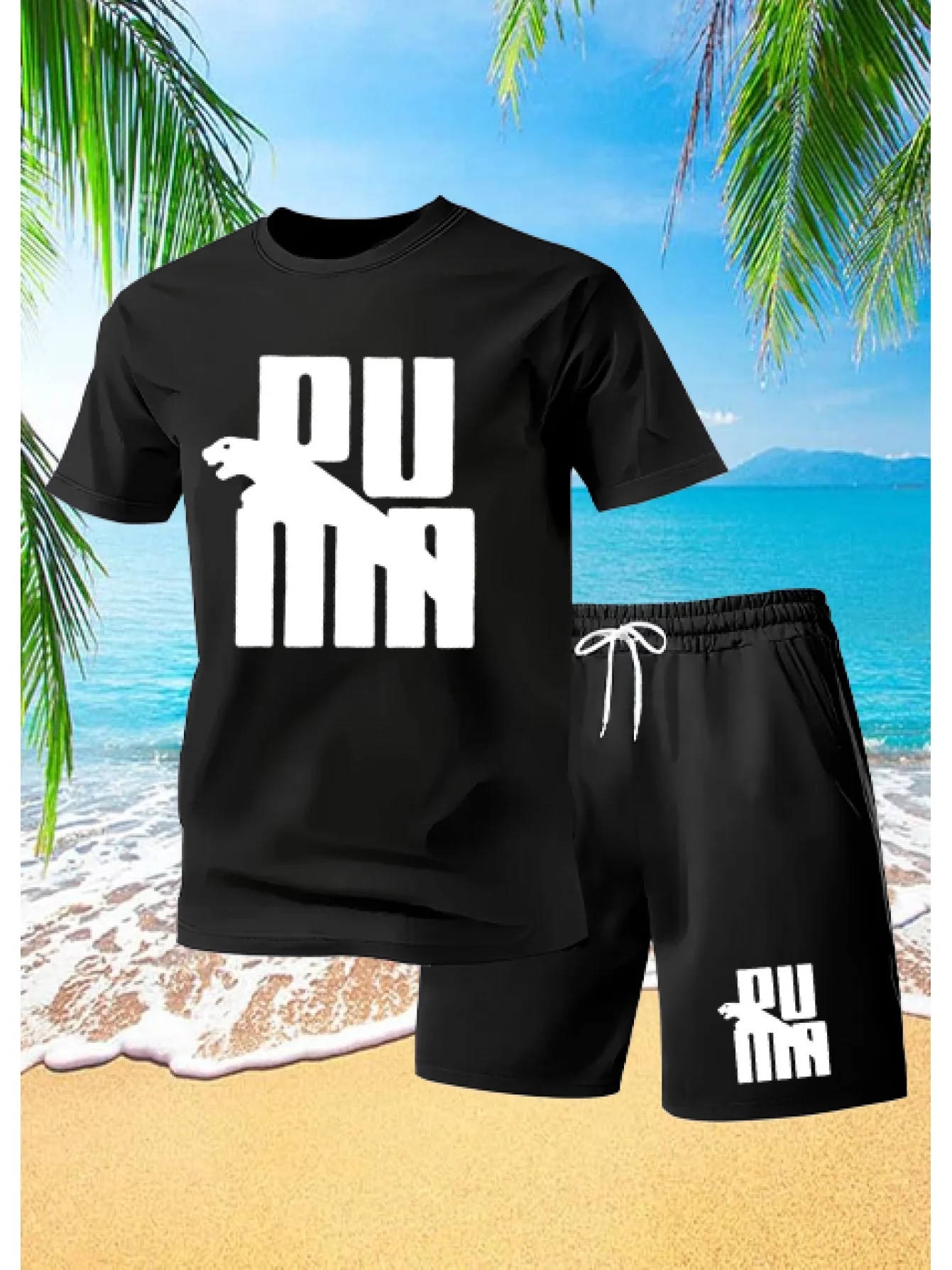 Men's 2026 Summer New Navy Blue Fashionable and Elegant leopard Printed T-shirt Round-neck T-shirt and Drawstring Pocket Shorts
Men's 2026 Summer New Navy Blue Fashionable and Elegant leopard Printed T-shirt Round-neck T-shirt and Drawstring Pocket Shorts
