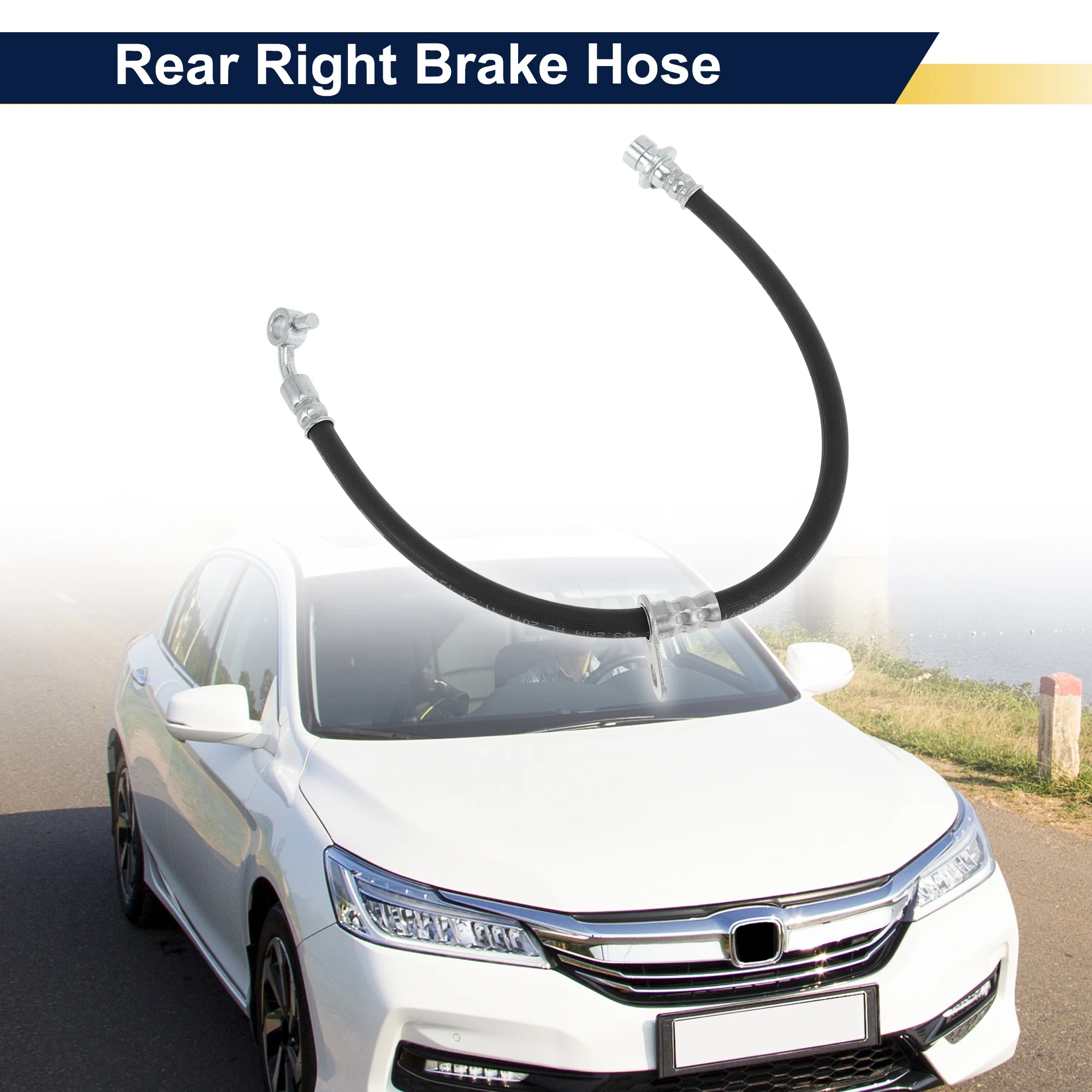 UXCELL Rear Right Brake Hose for Honda Brake Hydraulic Hose No.01466SFJW00
UXCELL Rear Right Brake Hose for Honda Brake Hydraulic Hose No.01466SFJW00