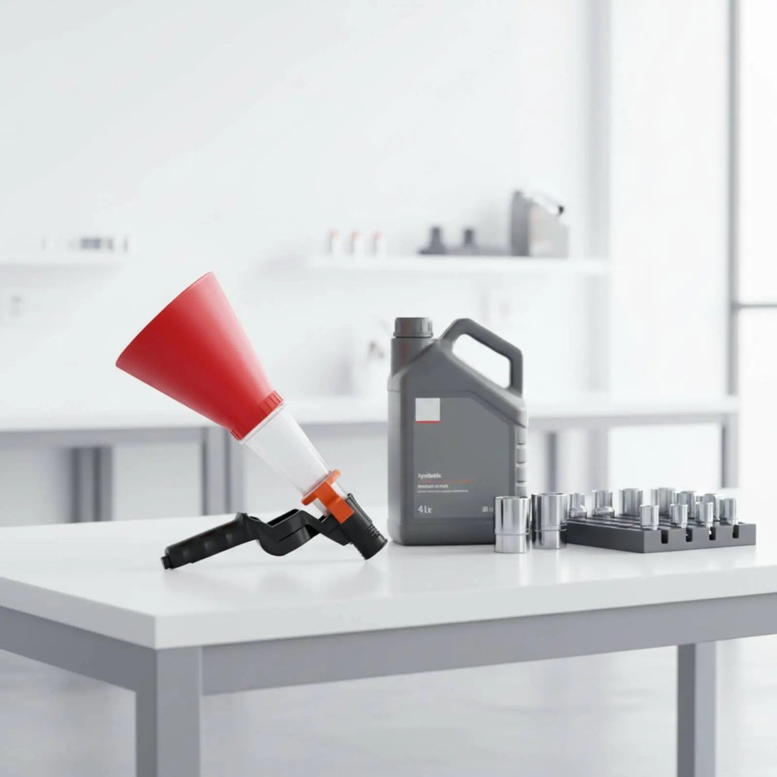 Engine Oil Funnel Easy to Use Car Oil Funnel Vehicle Tool Spill-Resistant Reusable for Mechanics, Garage
Engine Oil Funnel Easy to Use Car Oil Funnel Vehicle Tool Spill-Resistant Reusable for Mechanics, Garage