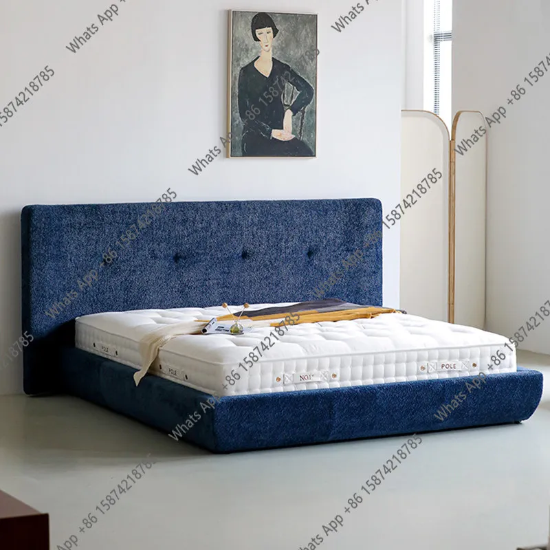 Italian minimalist fabric bed queen bed light luxury soft bag bedroom double bed cream wound French frame minimalist Ita
Italian minimalist fabric bed queen bed light luxury soft bag bedroom double bed cream wound French frame minimalist Ita