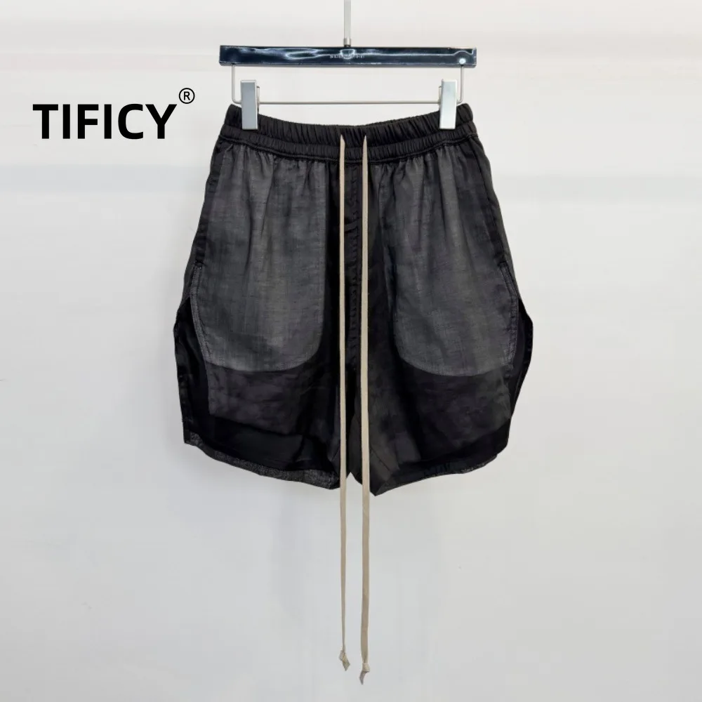 High Street Shorts Dark Style Summer New Trendy Men's Double-layer Yarn Breathable Thin Casual Straight Leg Five Quarter Pants
High Street Shorts Dark Style Summer New Trendy Men's Double-layer Yarn Breathable Thin Casual Straight Leg Five Quarter Pants