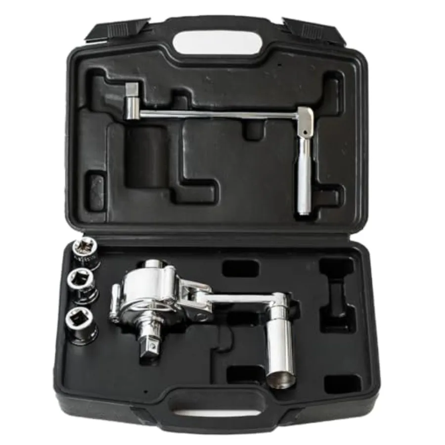 EverStrong Torque Multiplier Wrench Set 1/2" Drive Heavy Duty Lug Nut Remover for Trucks RVs Semi-Trucks 1:58 Ratio Gear Reduct
EverStrong Torque Multiplier Wrench Set 1/2" Drive Heavy Duty Lug Nut Remover for Trucks RVs Semi-Trucks 1:58 Ratio Gear Reduct