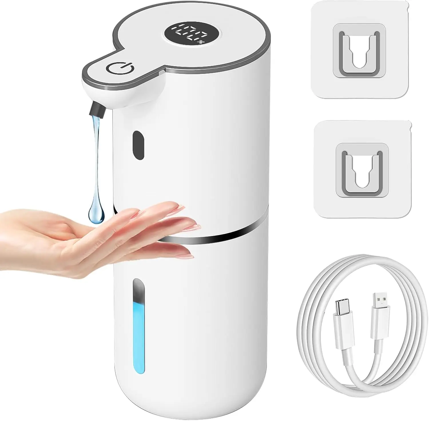 OHIFAST Automatic Liquid Soap Dispenser Touchless, USB Rechargeable Smart Hand Soap Dispenser, 6-Level Adjustable, 12.8oz/380mL Wall Mounted for Bathroom Kitchen Accessories Dish Soap-White
OHIFAST Automatic Liquid Soap Dispenser Touchless, USB Rechargeable Smart Hand Soap Dispenser, 6-Level Adjustable, 12.8oz/380mL Wall Mounted for Bathroom Kitchen Accessories Dish Soap-White