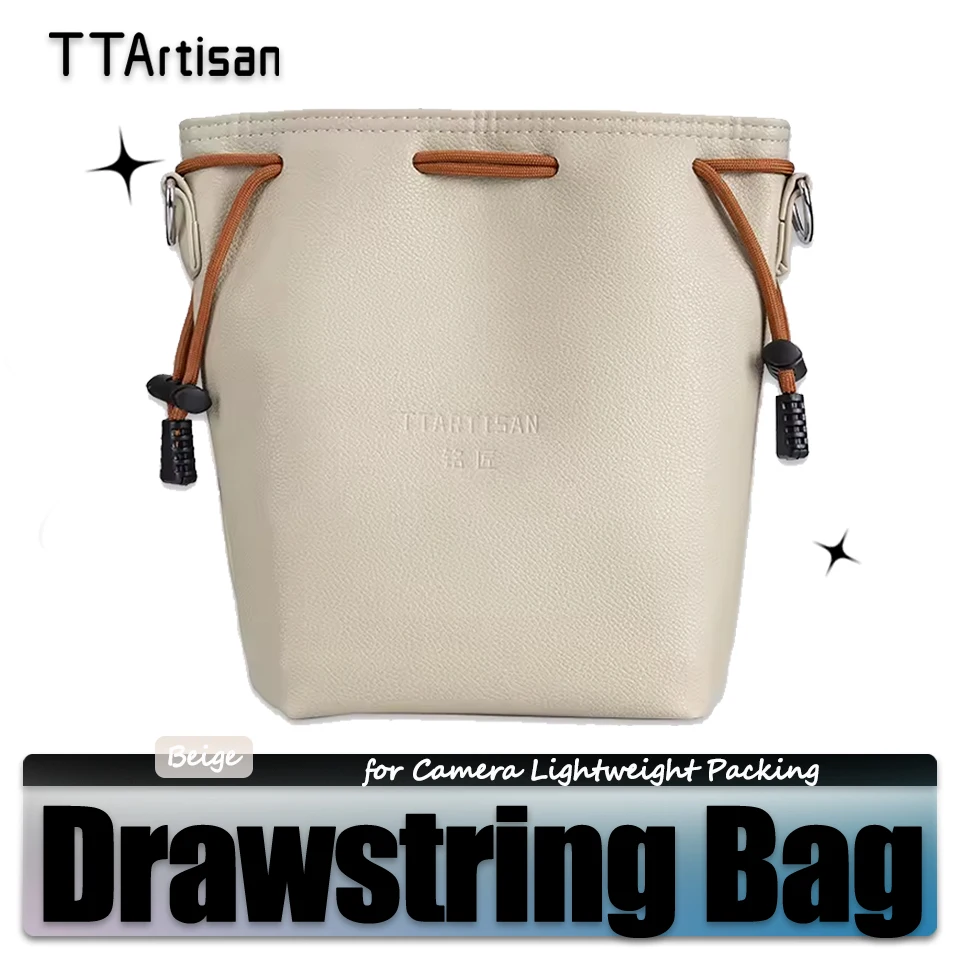 TTArtisan Beige Drawstring Bag for Camera Lens Light Packing Travel Accessories with Double Layer Protection Weight 300g
TTArtisan Beige Drawstring Bag for Camera Lens Light Packing Travel Accessories with Double Layer Protection Weight 300g
