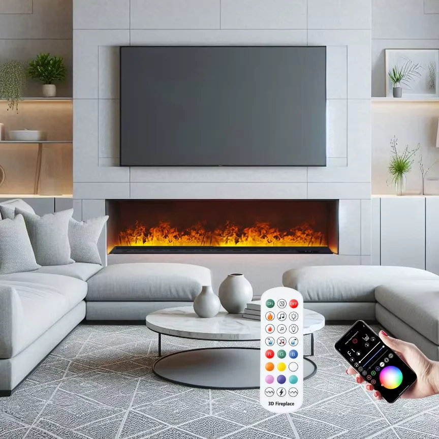 Steam Electric Fireplace Embedded Water Mist Fireplace Atomizing Fireplace Multi-color Flame Smart APP Home Remote Control
Steam Electric Fireplace Embedded Water Mist Fireplace Atomizing Fireplace Multi-color Flame Smart APP Home Remote Control