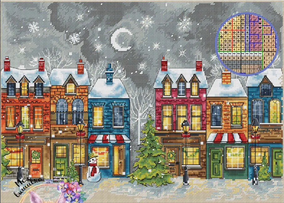 Lovely Counted Cross Stitch Kit, Peonies and Delphinium, Flowers 22-Winter in the city 46-35
Lovely Counted Cross Stitch Kit, Peonies and Delphinium, Flowers 22-Winter in the city 46-35