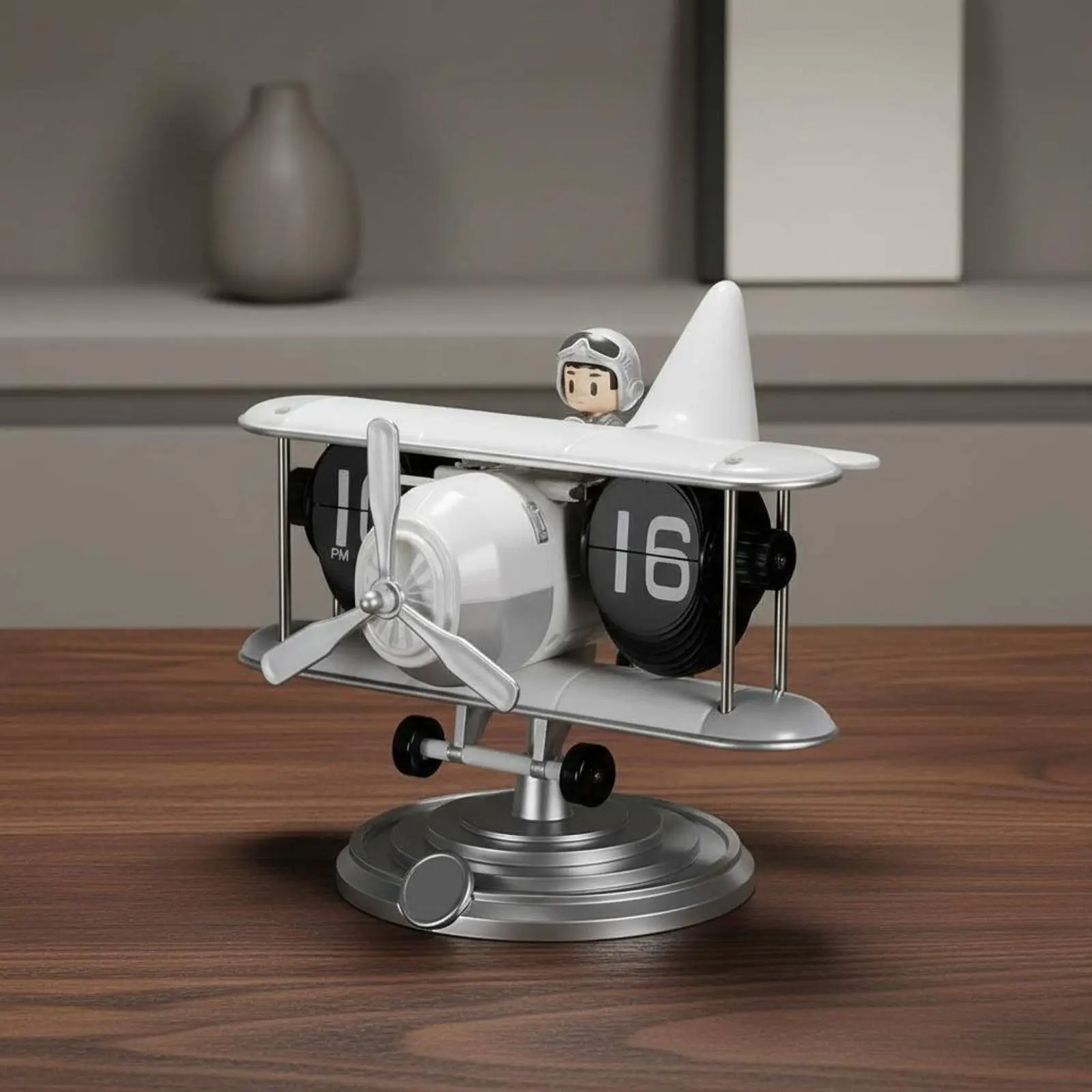 Airplane Flip Timepiece Creative Gift Retro Biplane Timepiece House Decoration Noiseless Movement for Children
Airplane Flip Timepiece Creative Gift Retro Biplane Timepiece House Decoration Noiseless Movement for Children
