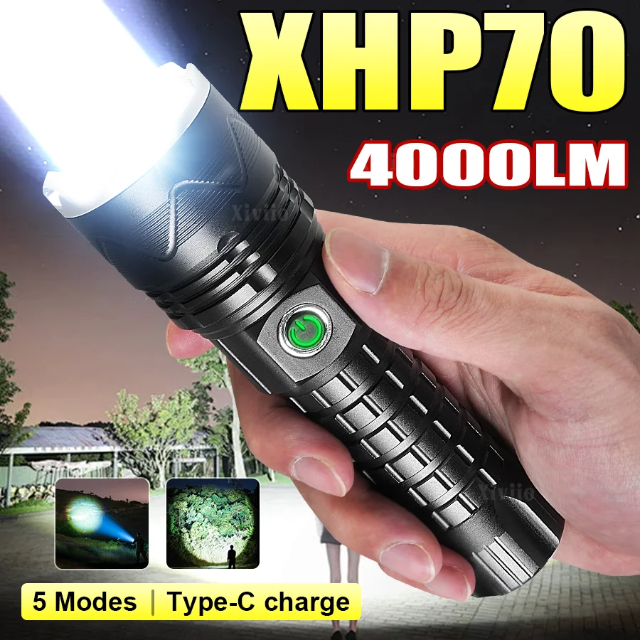 2025 4000LM Самый мощный светодиодный фонарик USB аккумуляторная лампа XHP70 Ультра мощный фонарик Тактический фонарь Кемпинговый фонарь
2025 4000LM Самый мощный светодиодный фонарик USB аккумуляторная лампа XHP70 Ультра мощный фонарик Тактический фонарь Кемпинговый фонарь