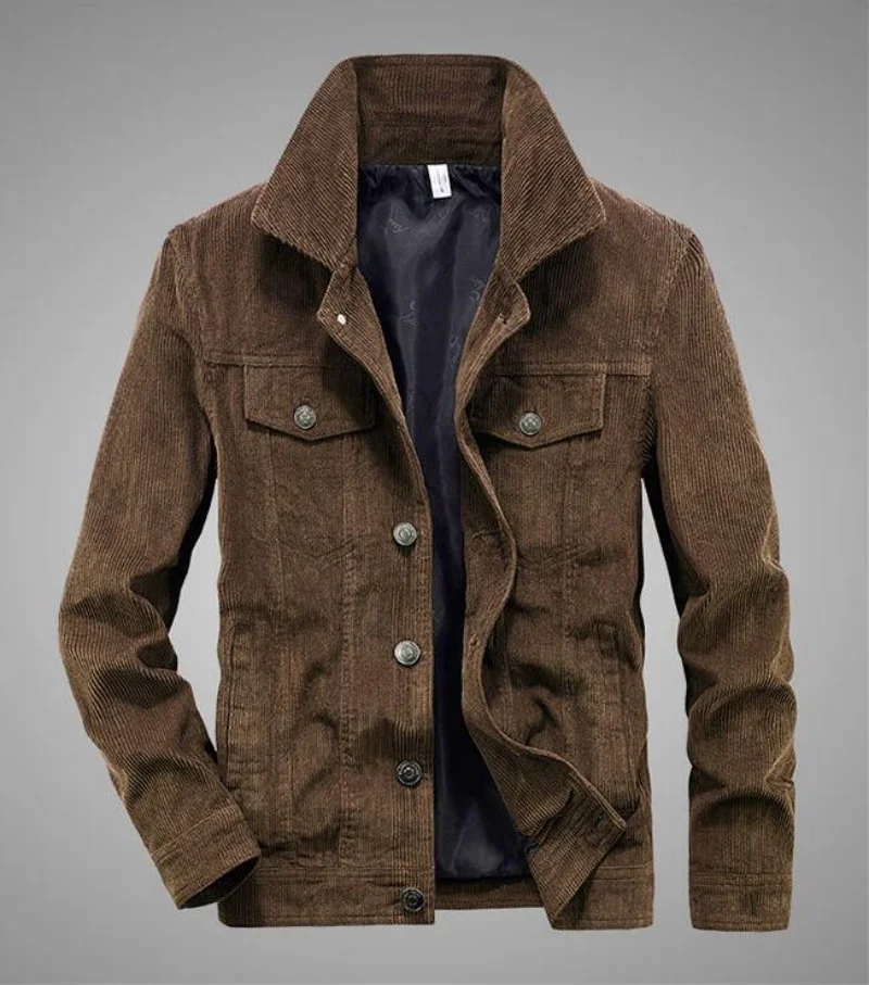 Men's Fashion Leisure Outdoor Sports Retro Corduroy Coat Mountaineering Clothing Cotton Cargo Jacket Spring and Autumn
Men's Fashion Leisure Outdoor Sports Retro Corduroy Coat Mountaineering Clothing Cotton Cargo Jacket Spring and Autumn