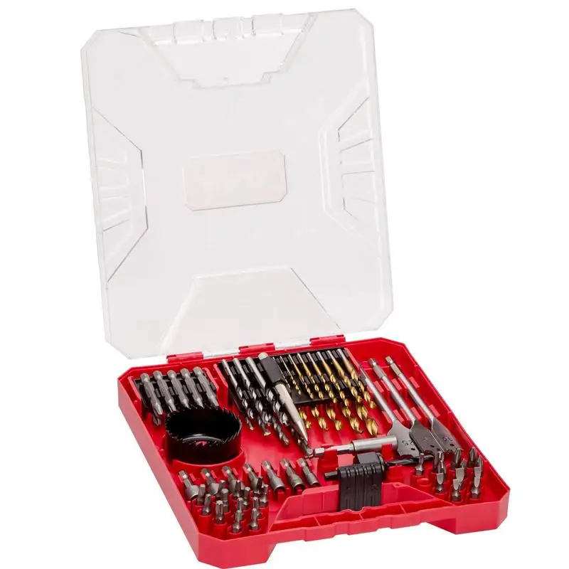 EVOR Screw Extractor Drill Set, 70-piece, Screwdriver Set, suitable for drilling and screwdriving in wood, metal & cement, Drill Bit Sets, Combination Set assorted in an organized carrying case
EVOR Screw Extractor Drill Set, 70-piece, Screwdriver Set, suitable for drilling and screwdriving in wood, metal & cement, Drill Bit Sets, Combination Set assorted in an organized carrying case