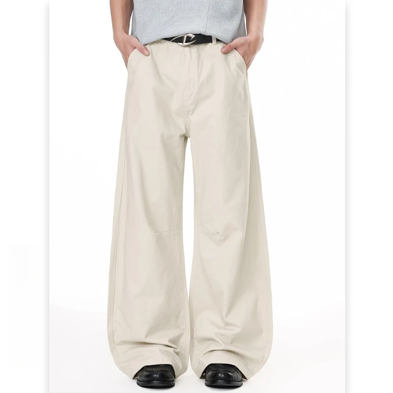 High Street Simple Wash Faded Fabric Scimitar Pants Men's and Women's Loose Versatile Cotton Overalls
High Street Simple Wash Faded Fabric Scimitar Pants Men's and Women's Loose Versatile Cotton Overalls