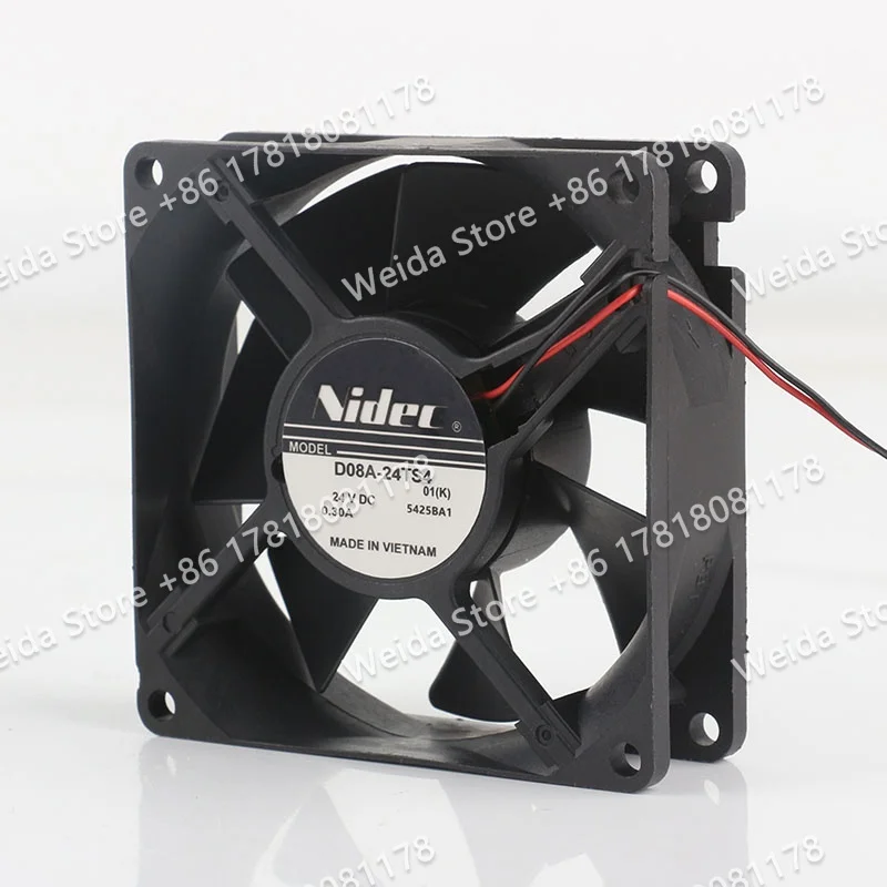 New Original Nidec 80X80X25MM DC 24V 0.30A AC EC 8025 Inverter Large air Volume two-wire 8CM D08A-24TS4 cooling fan
New Original Nidec 80X80X25MM DC 24V 0.30A AC EC 8025 Inverter Large air Volume two-wire 8CM D08A-24TS4 cooling fan