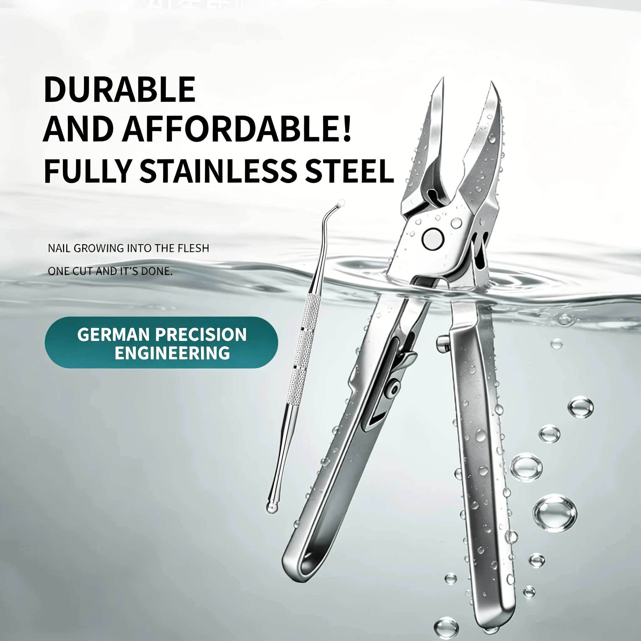 Professional Ingrown Toenail Clippers, 11mm Extra Wide Opening Slanted Nail Cutter, Ultra Sharp Stainless Steel Trimmer for Thic
Professional Ingrown Toenail Clippers, 11mm Extra Wide Opening Slanted Nail Cutter, Ultra Sharp Stainless Steel Trimmer for Thic