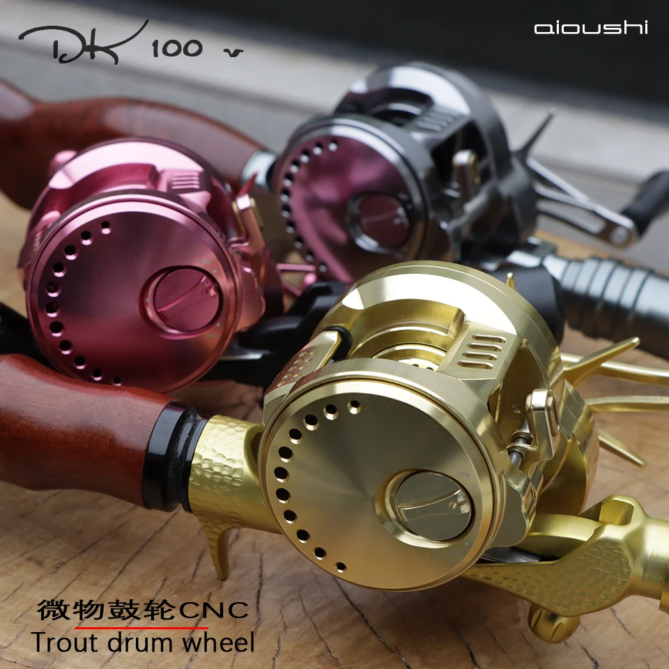 Upgraded All Metal CNC Drum Wheel High Tech DK100 Ultra Light Short Axis Cup Micro Material Makou White Striped Trout Wheel
Upgraded All Metal CNC Drum Wheel High Tech DK100 Ultra Light Short Axis Cup Micro Material Makou White Striped Trout Wheel