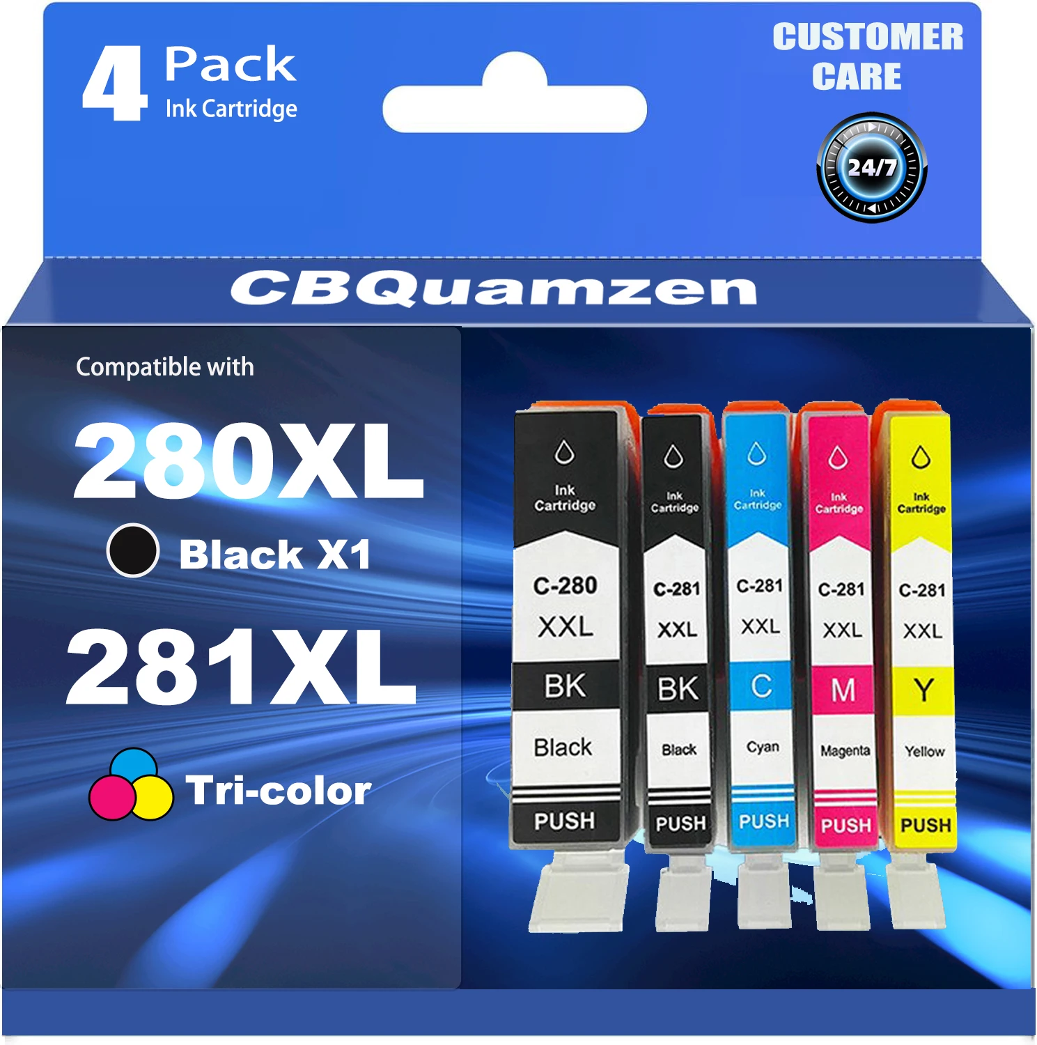 Сменные картриджи 280XXL 281XXL для чернил 280 281, комбинированный набор PGI-280XXL CLI-281 XXL, совместимые с Pixma TR8520 TR8500
Сменные картриджи 280XXL 281XXL для чернил 280 281, комбинированный набор PGI-280XXL CLI-281 XXL, совместимые с Pixma TR8520 TR8500